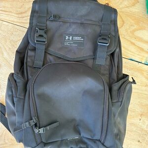 Under Armour Black Tactical-Style Backpack with Multiple Compartments